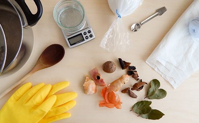 Materiales tintes naturales