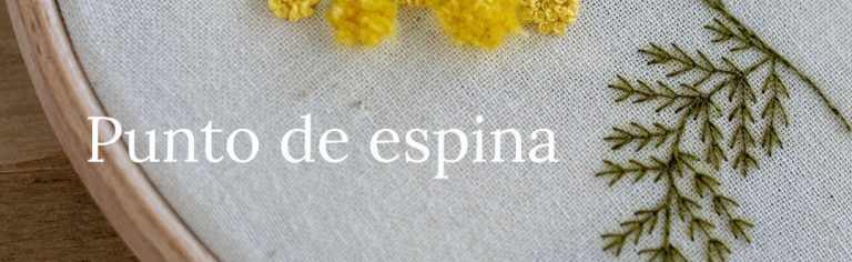 Punto de espina - Aprende a bordar este punto paso a paso - Arorua