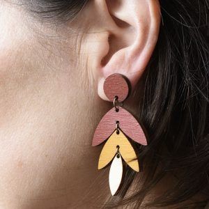 Pendientes hojas