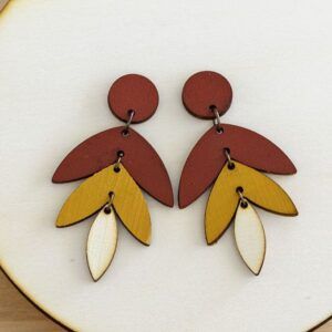 Pendientes hojas