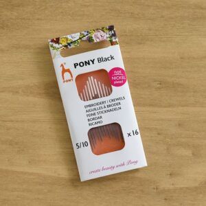 Agujas para bordar PONY BLACK